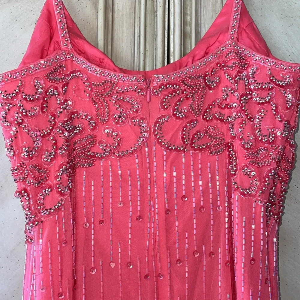 Alyce Designs Beaded Dress Gown prom wedding special event absolutely gorgeous - Picture 9 of 15